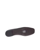 Ballerines en Cuir Géorgie croco noires