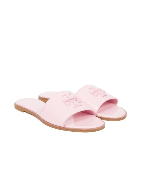 Everly Slide poederroze leren sandalen