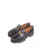 Mocassins épais en Cuir Mini Everly noirs