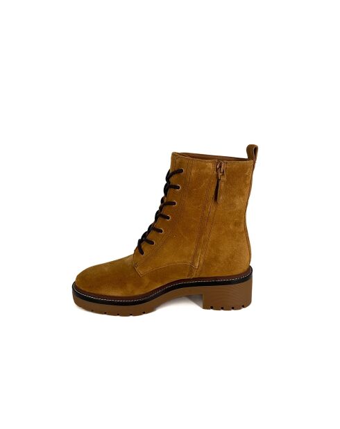 Stivaletti Miller in pelle vellutata con suola dentellata da 50 mm - marrone chiaro - 11