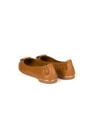 Ballerines en Cuir multi-logos camel