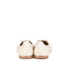 Ballerines en Cuir multi-logos crème