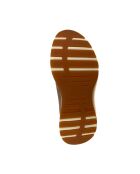 Cremefarbene/hellbraune Sneakers