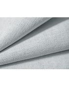 Cama tipo baúl de terciopelo con cabecera Cameron gris - 226x166x95 cm