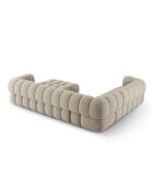 Maurice modulaire panoramische hoekbank rechts donkerbeige - 335x245x70 cm