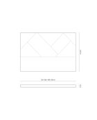 Alpilles fluwelen hoofdbord met junglepatroon - 200x8x120 cm