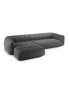Julia modulares rechtes Ecksofa Graphit - 295x170x68 cm