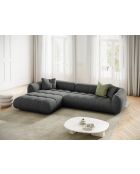 Julia modulares rechtes Ecksofa Graphit - 295x170x68 cm
