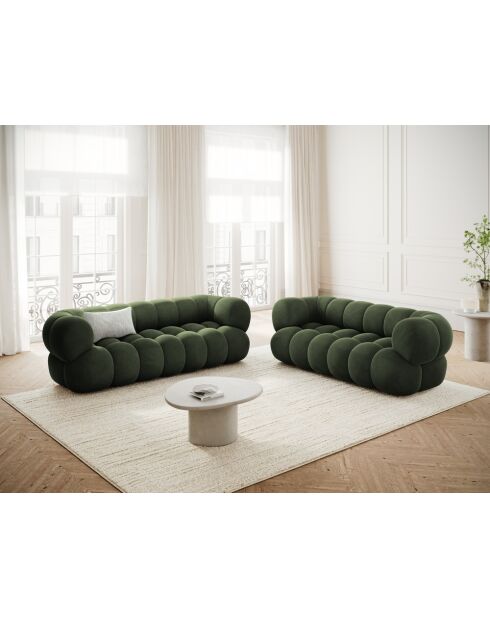 Canapé Maurice vert - 210x95x70 cm