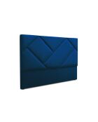 Tête de lit en velours Alpilles bleu roi - 200x8x120 cm