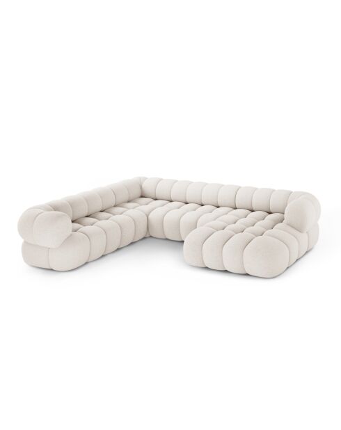 Maurice modulares rechtes Panorama-Ecksofa hellbeige - 335x245x70 cm