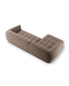 Julia Cappuccino modulares rechtes Ecksofa - 295x170x68 cm