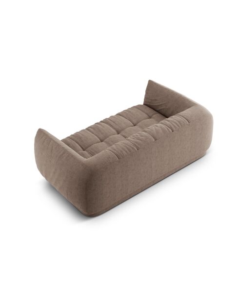Julia Cappuccino-Sofa - 200x100x68 cm