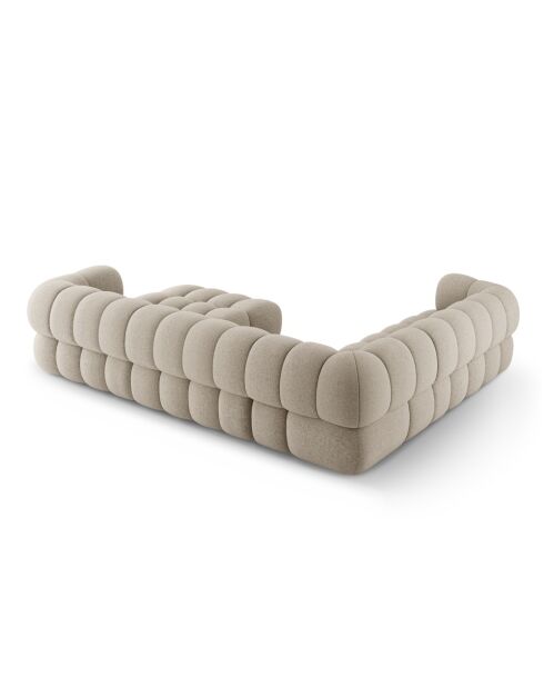 Modulares linkes Panorama-Ecksofa Maurice dunkelbeige - 335x245x70 cm