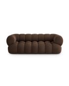 Sofa van chocoladefluweel Maurice - 210x95x70 cm