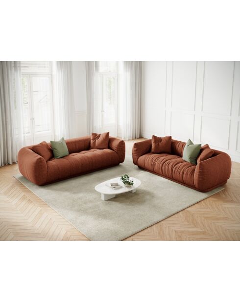 Sofá Julia de ladrillo - 200x100x68 cm