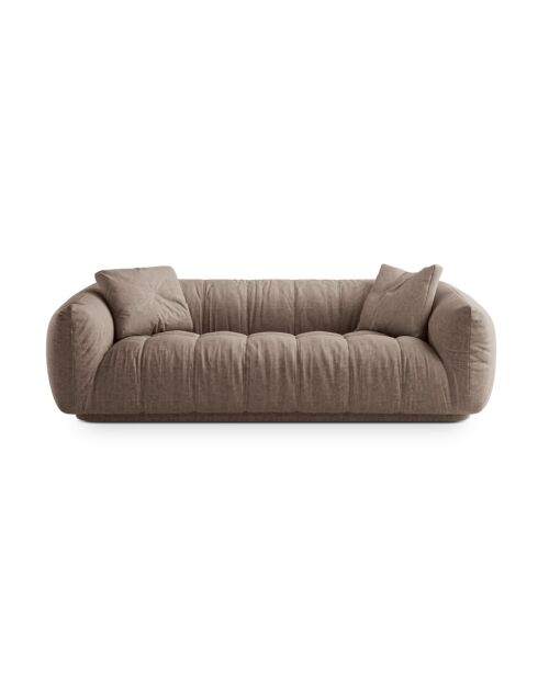 Julia Cappuccino-Sofa - 225x100x68 cm