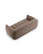 Julia Cappuccino-Sofa - 225x100x68 cm