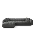 Julia modulares linkes Ecksofa Graphit - 295x170x68 cm