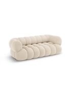Samtsofa Maurice hellbeige - 210x95x70 cm