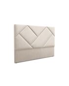 Testiera in velluto Alpilles beige chiaro - 200x8x120 cm