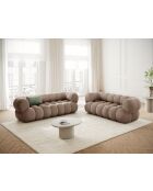 Maurice dunkelbeiges Sofa - 180x95x70 cm
