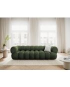 Canapé modulaire velours Maurice vert - 240x95x70 cm