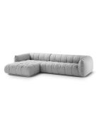 Julia modulares rechtes Ecksofa hellgrau - 295x170x68 cm