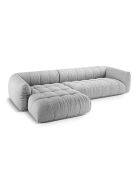 Julia modulares rechtes Ecksofa hellgrau - 295x170x68 cm