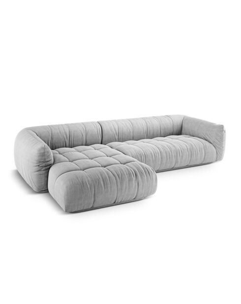 Julia modulares rechtes Ecksofa hellgrau - 295x170x68 cm