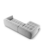 Julia modulares rechtes Ecksofa hellgrau - 295x170x68 cm