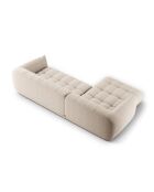 Julia beigefarbenes modulares rechtes Ecksofa - 295x170x68 cm