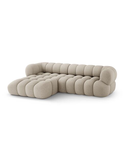 Maurice modulares rechtes Ecksofa dunkelbeige - 270x165x70 cm