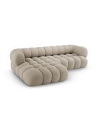Maurice modulares rechtes Ecksofa dunkelbeige - 270x165x70 cm