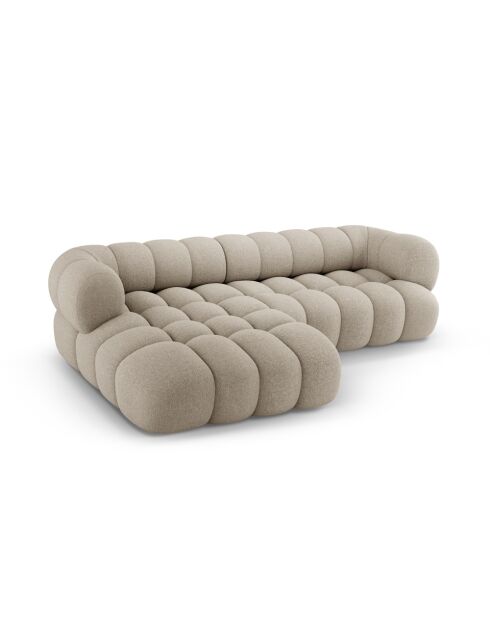 Maurice modulares rechtes Ecksofa dunkelbeige - 270x165x70 cm