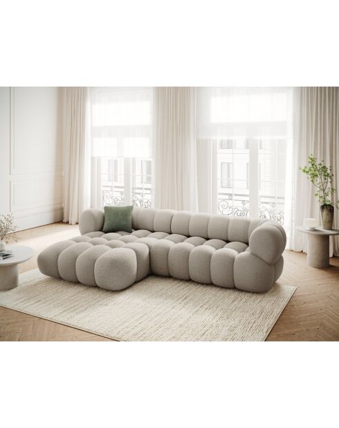 Maurice modulares rechtes Ecksofa dunkelbeige - 270x165x70 cm