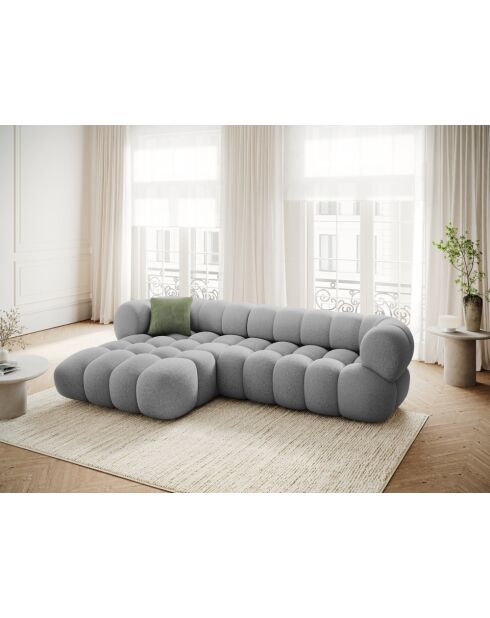 Maurice modulares rechtes Ecksofa hellgrau - 270x165x70 cm