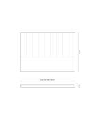 Camargue fluwelen hoofdbord met tropisch patroon - 180x8x120 cm