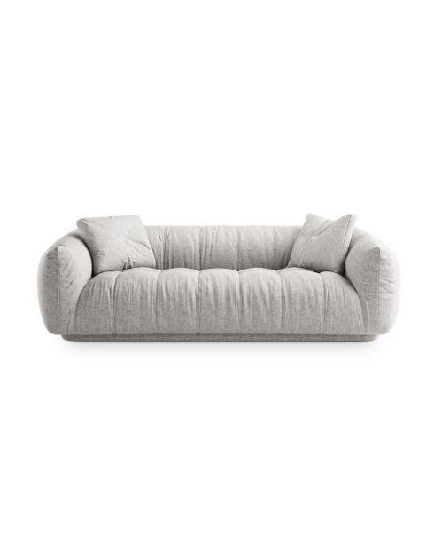 Julia hellgraues Sofa - 225x100x68 cm