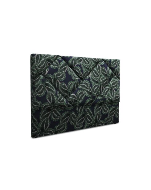 Alpilles Kopfteil aus Samt mit Dschungelmuster - 160x8x120 cm