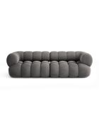 Modulares Sofa Maurice aus grauem Samt - 240x95x70 cm