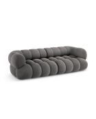 Modulares Sofa Maurice aus grauem Samt - 240x95x70 cm