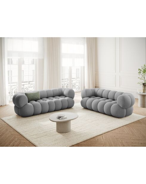 Maurice hellgraues Sofa - 180x95x70 cm