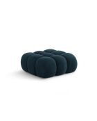 Pouf velours Maurice pétrole profond - 95x95x40 cm