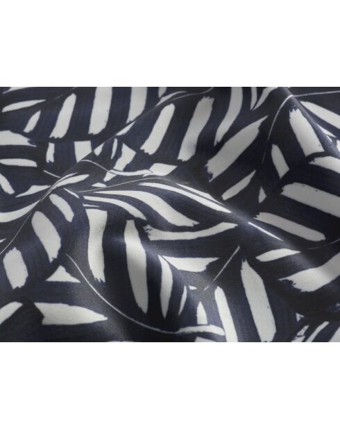 Alpilles Kopfteil aus Samt mit marineblauem Muster - 180x8x120 cm