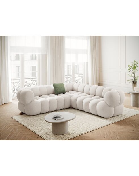 Modulares Ecksofa Maurice hellbeige - 245x245x70 cm