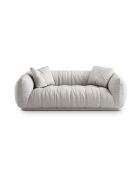 Julia hellgraues Sofa - 200x100x68 cm