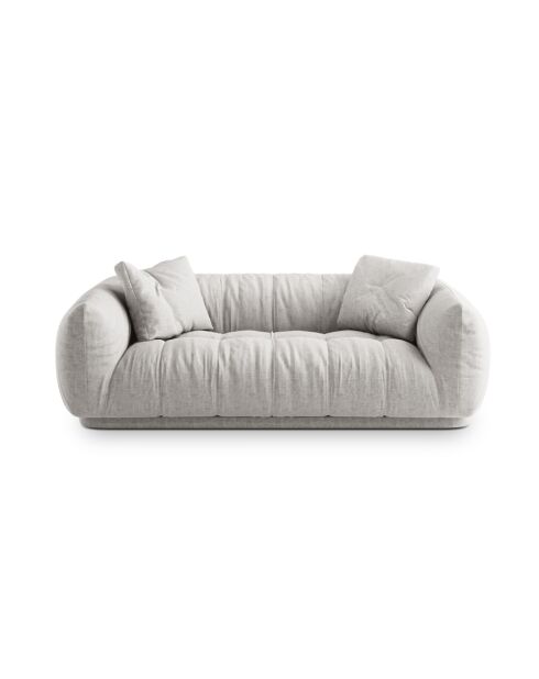 Julia hellgraues Sofa - 200x100x68 cm