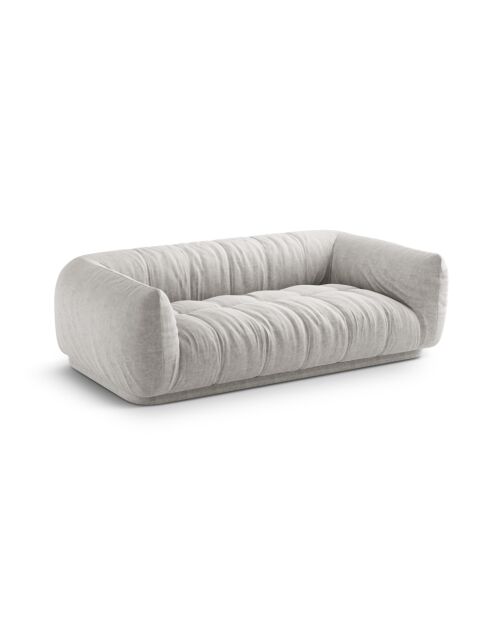Julia hellgraues Sofa - 200x100x68 cm