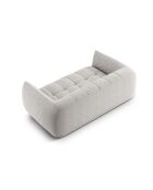 Julia hellgraues Sofa - 200x100x68 cm